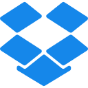 Logo Dropbox, plateforme de stockage cloud