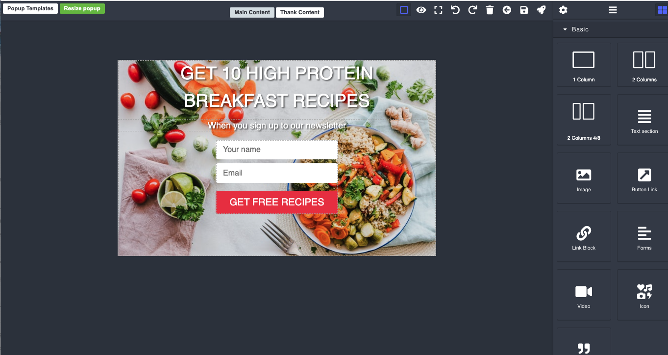 Créez des landing pages personnalisées