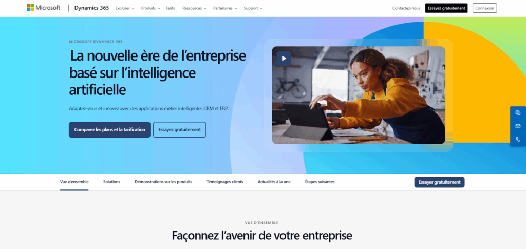 Microsoft Dynamics 365 dans Google