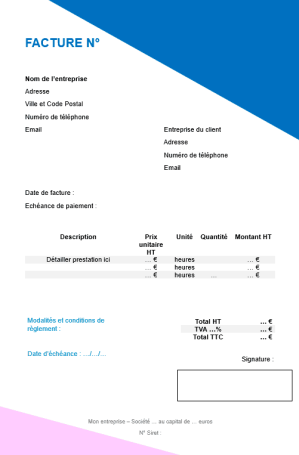 Modèle de facture